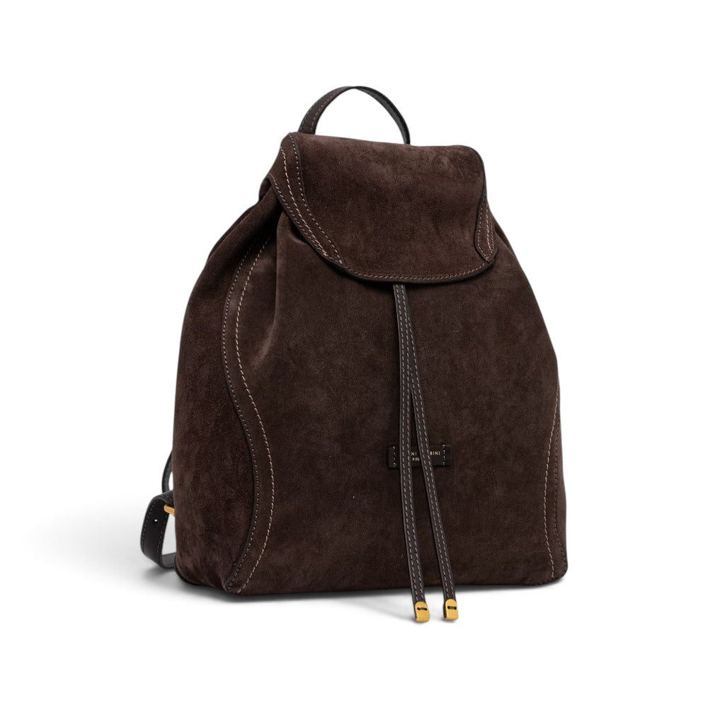 Borsa zaino Violette suede moka 