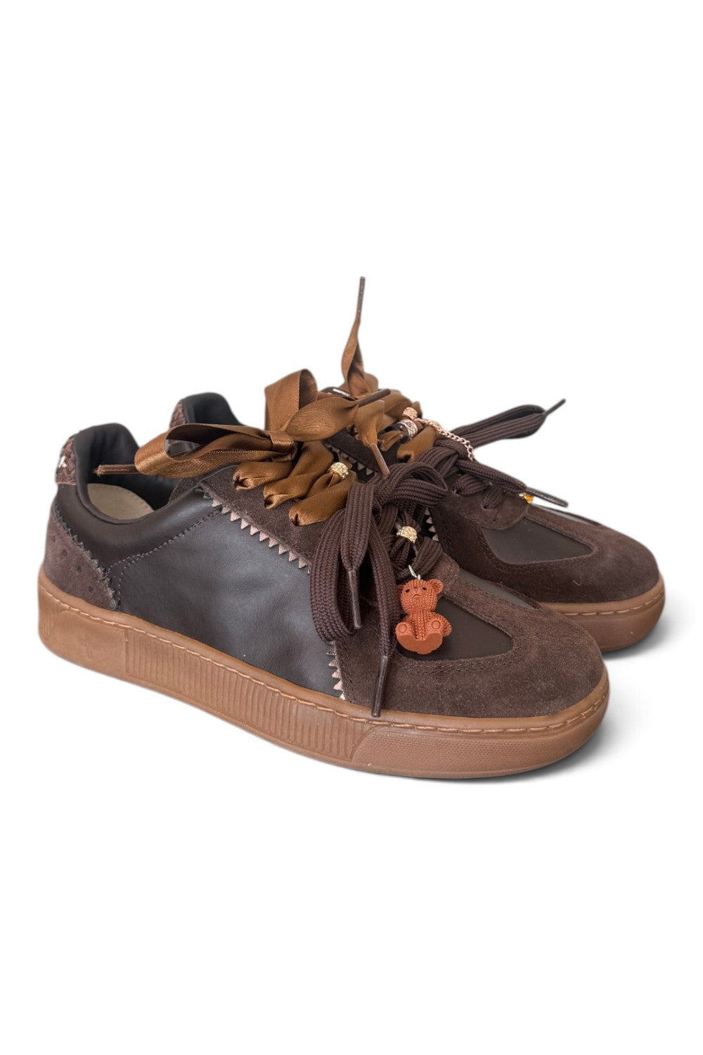 Sneaker donna Gioplus linea blue pelle testa di moro 