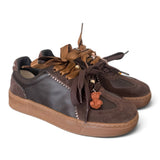 Sneaker donna Gioplus linea blue pelle testa di moro 