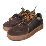Sneaker donna Gioplus linea blue pelle testa di moro 