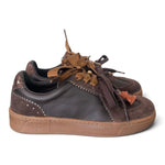 Sneaker donna Gioplus linea blue pelle testa di moro 