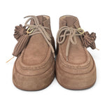 Polacco donna Gioplus Lola suede tortora zeppa platform 