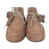 Polacco donna Gioplus Lola suede tortora zeppa platform 