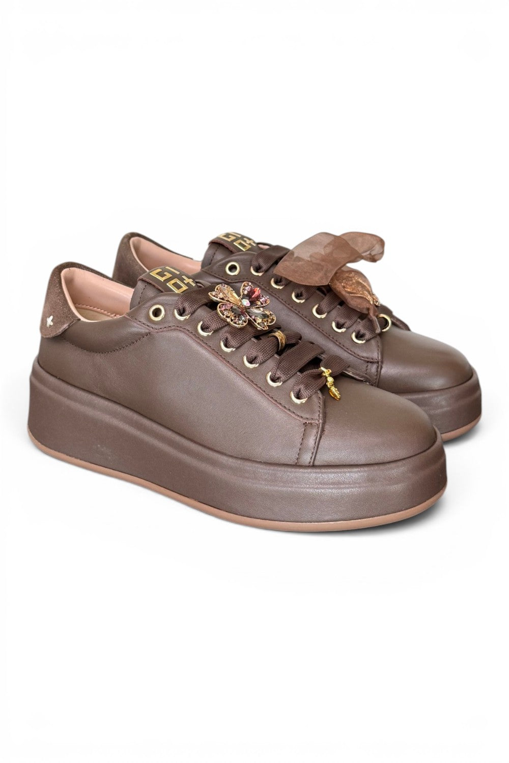 Sneaker donna Gioplus Oliva moro 