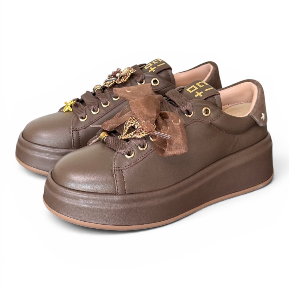 Sneaker donna Gioplus Oliva moro 