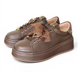 Sneaker donna Gioplus Oliva moro 