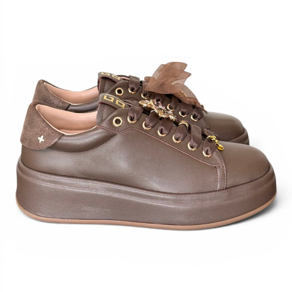 Sneaker donna Gioplus Oliva moro 