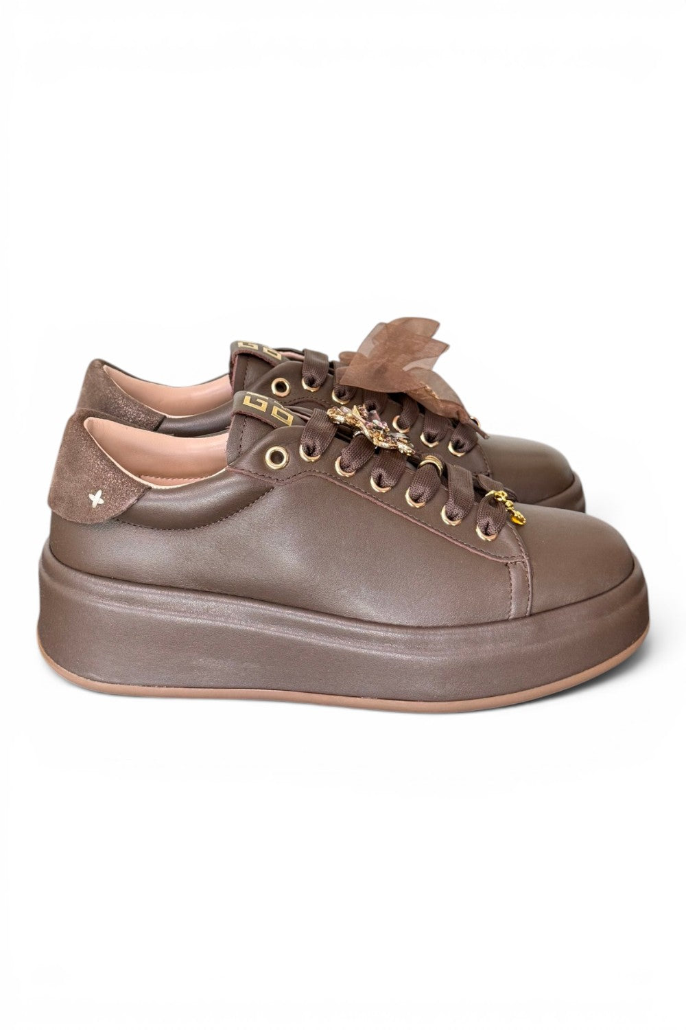 Sneaker donna Gioplus Oliva moro 