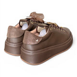 Sneaker donna Gioplus Oliva moro 