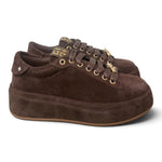 Sneaker donna Gioplus Oliva suede moro 