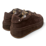 Sneaker donna Gioplus Oliva suede moro 