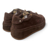 Sneaker donna Gioplus Oliva suede moro 
