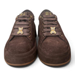 Sneaker donna Gioplus Oliva suede moro 