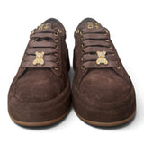 Sneaker donna Gioplus Oliva suede moro 