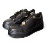 Sneaker donna Gioplus Oliva black 
