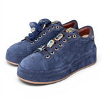 Sneaker donna Gioplus Oliva suede denim 