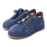 Sneaker donna Gioplus Oliva suede denim 