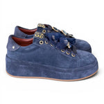 Sneaker donna Gioplus Oliva suede denim 