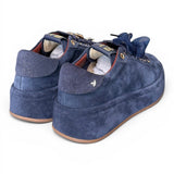 Sneaker donna Gioplus Oliva suede denim 
