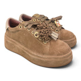 Sneaker donna Gioplus Oliva suede taupe 