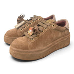 Sneaker donna Gioplus Oliva suede taupe 
