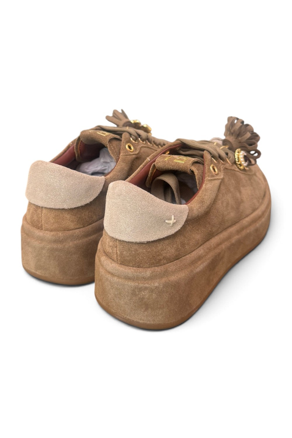 Sneaker donna Gioplus Oliva suede taupe 