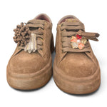 Sneaker donna Gioplus Oliva suede taupe 