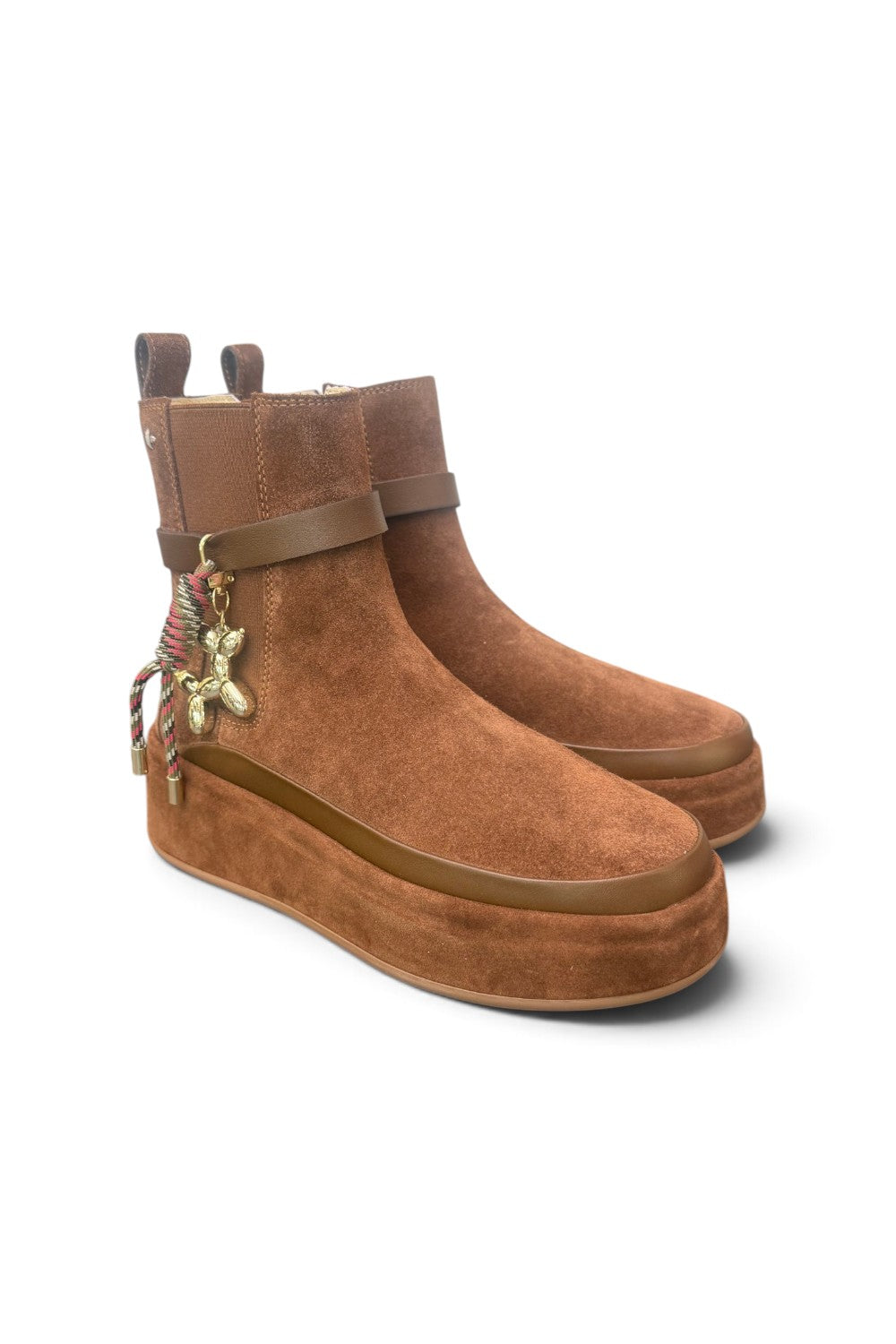 Stivaletto beatles donna Gioplus Rosita suede brown 