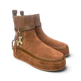 Stivaletto beatles donna Gioplus Rosita suede brown 