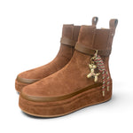 Stivaletto beatles donna Gioplus Rosita suede brown 