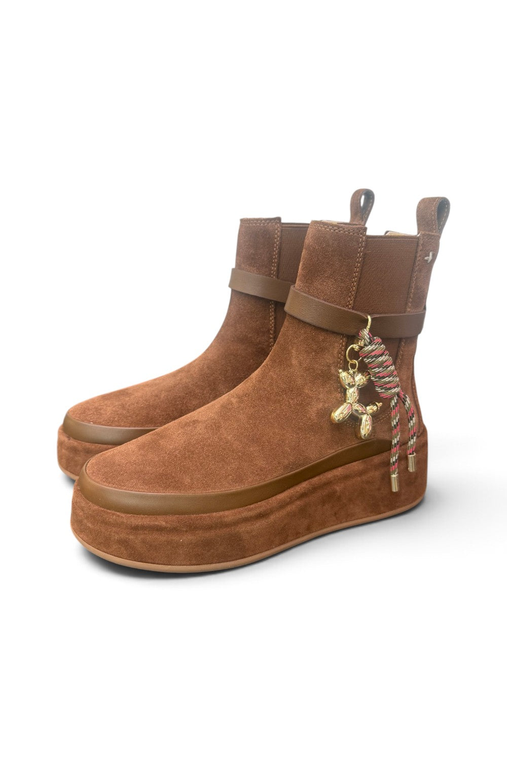 Stivaletto beatles donna Gioplus Rosita suede brown 