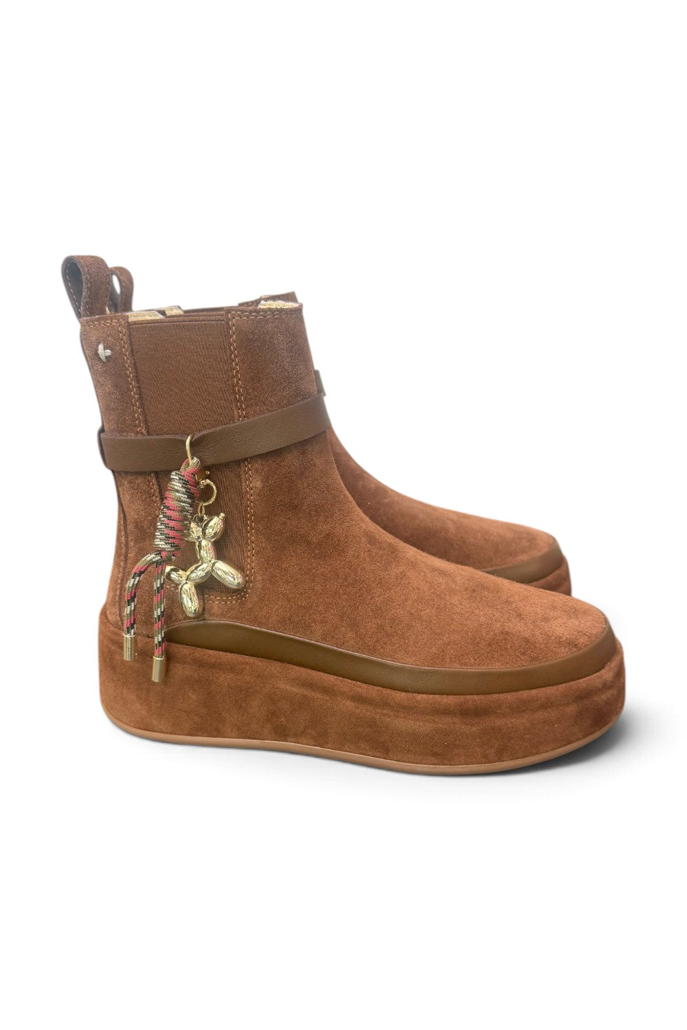 Stivaletto beatles donna Gioplus Rosita suede brown 