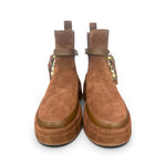 Stivaletto beatles donna Gioplus Rosita suede brown 