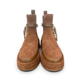Stivaletto beatles donna Gioplus Rosita suede brown 