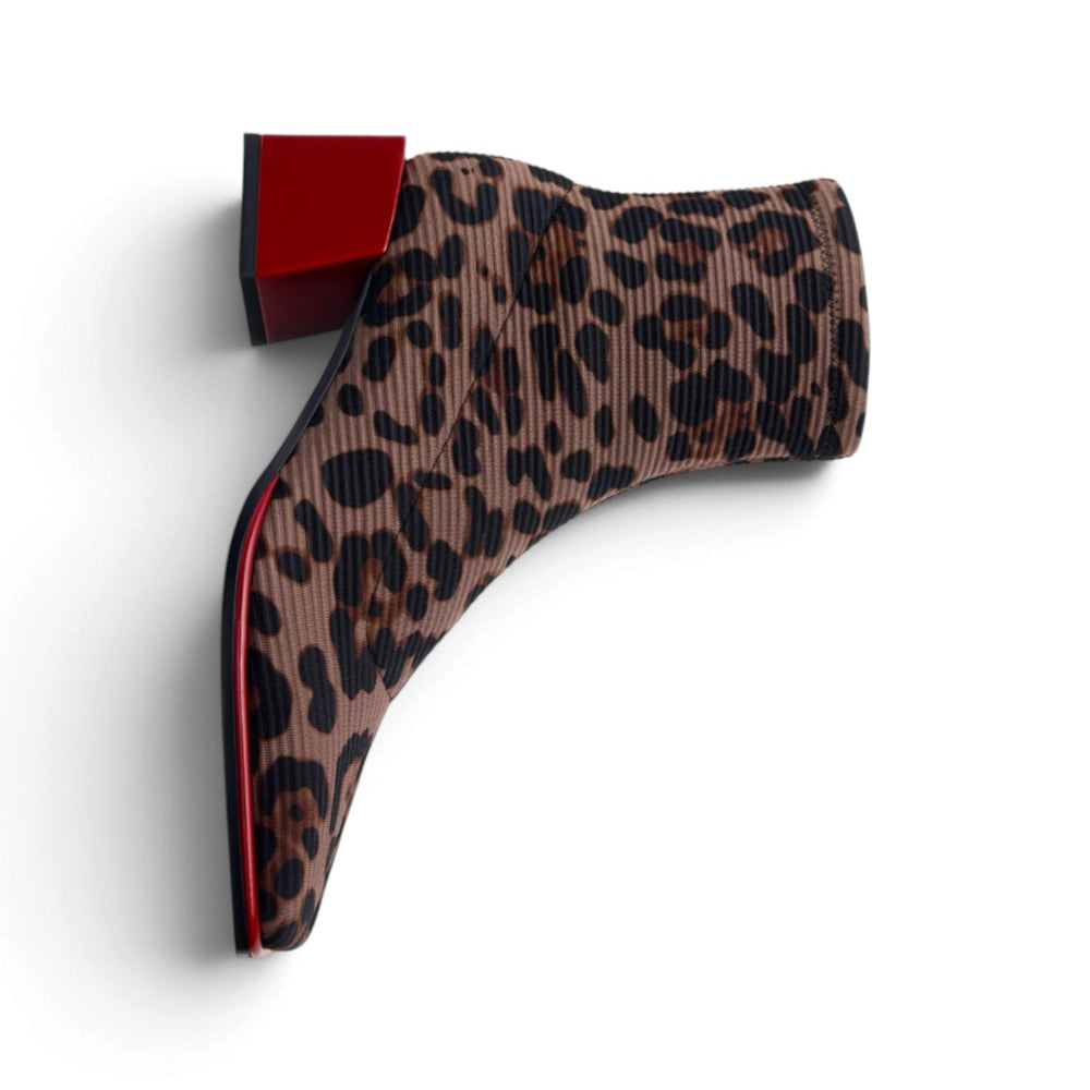 Stivaletto stretch Gioseppo leopardato beige 