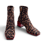 Stivaletto stretch Gioseppo leopardato beige 
