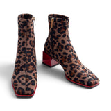 Stivaletto stretch Gioseppo leopardato beige 