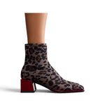 Stivaletto stretch Gioseppo leopardato beige 