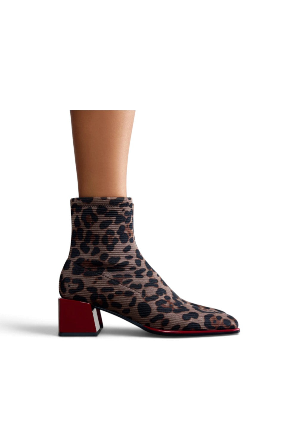 Stivaletto stretch Gioseppo leopardato beige 