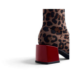Stivaletto stretch Gioseppo leopardato beige 