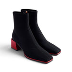 Stivaletto stretch Gioseppo nero rosso 