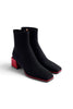 Stivaletto stretch Gioseppo nero rosso