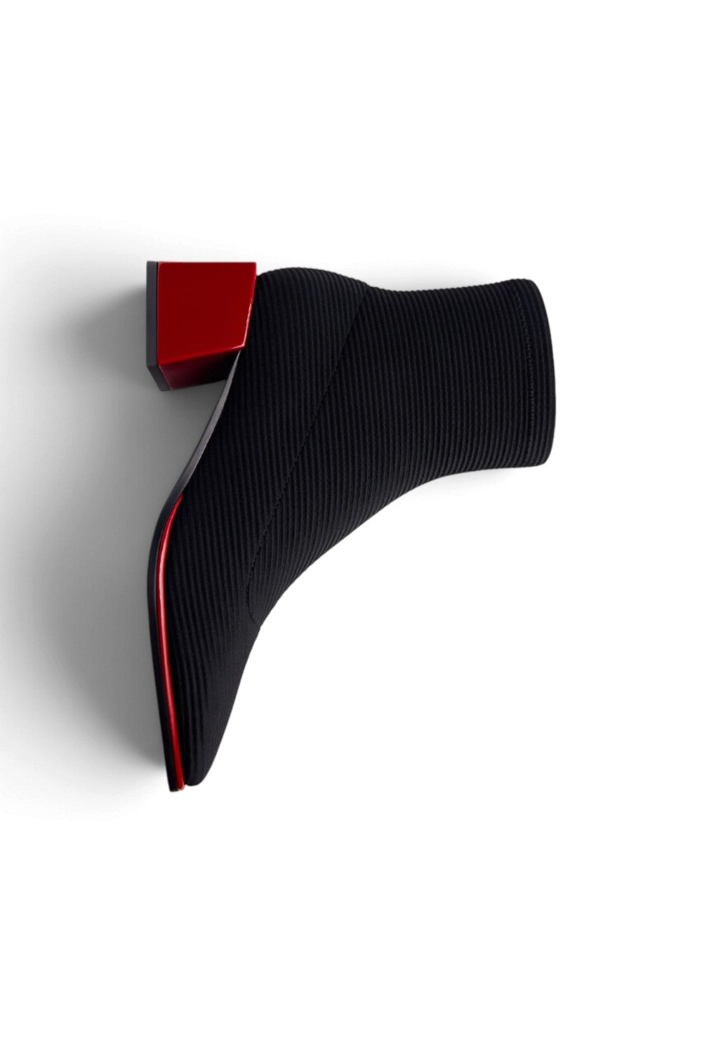 Stivaletto stretch Gioseppo nero rosso 