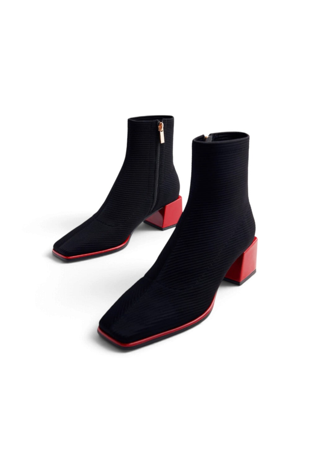 Stivaletto stretch Gioseppo nero rosso 