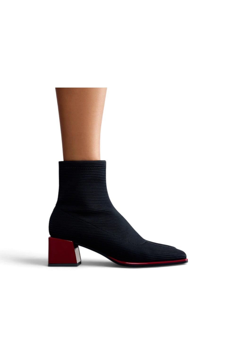 Stivaletto stretch Gioseppo nero rosso 