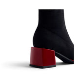 Stivaletto stretch Gioseppo nero rosso 