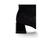 Stivaletto stretch Gioseppo leopardato marrone 