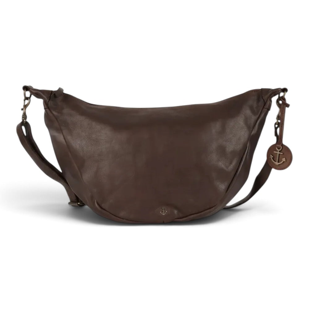 Borsa 1/2 luna Alva grande Chocolate Harbour Smilla<BR/> 