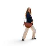 Borsa 1/2 luna Alva grande Chocolate Harbour Smilla<BR/> 