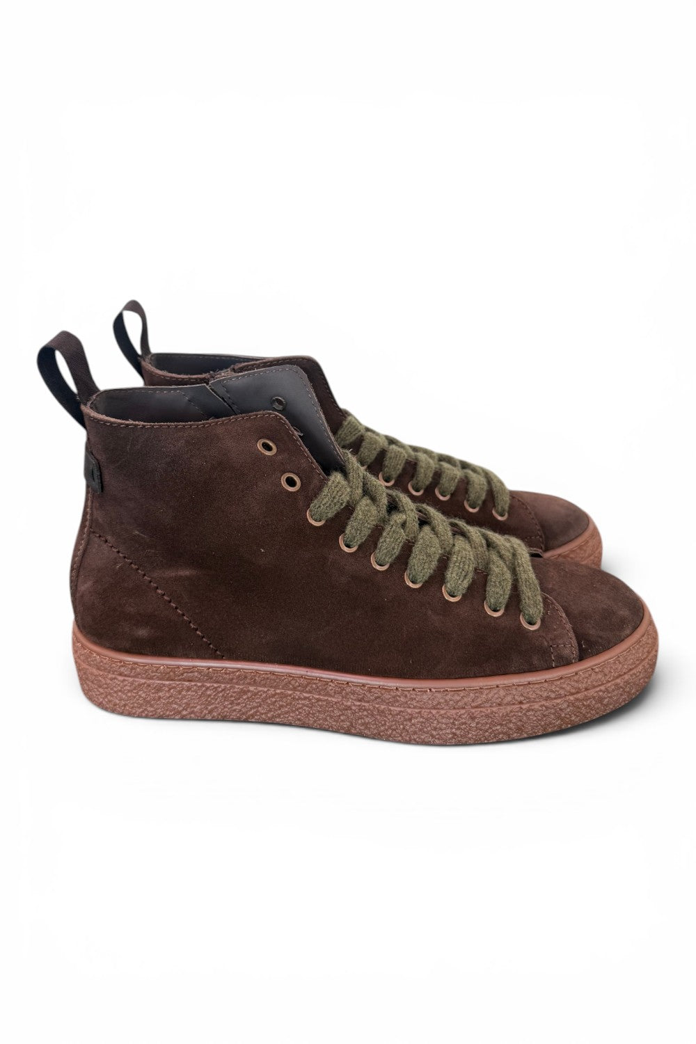 Polacco kebo zip suede testa di moro 